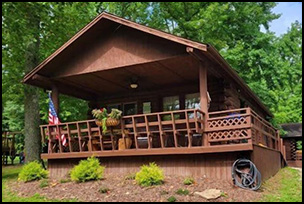 Log Cabin 3 at French Lick Cabins at Patoka Lake