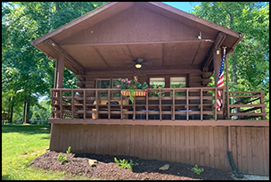 Log Cabin 4 at French Lick Cabins at Patoka Lake