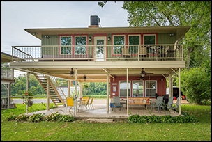 Riverfront home with boat slips near Jeffersonville