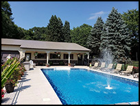 cabin with swimming pool