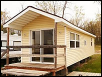 park model trailer at Blue Lake Campground