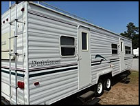 rental camper at Gordon's Campground